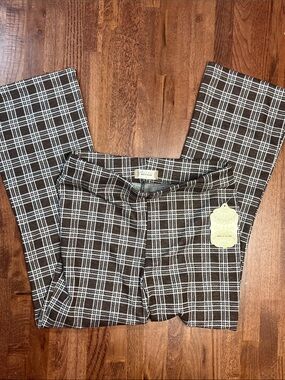 Altar'd State Black & White Plaid Knit Pant